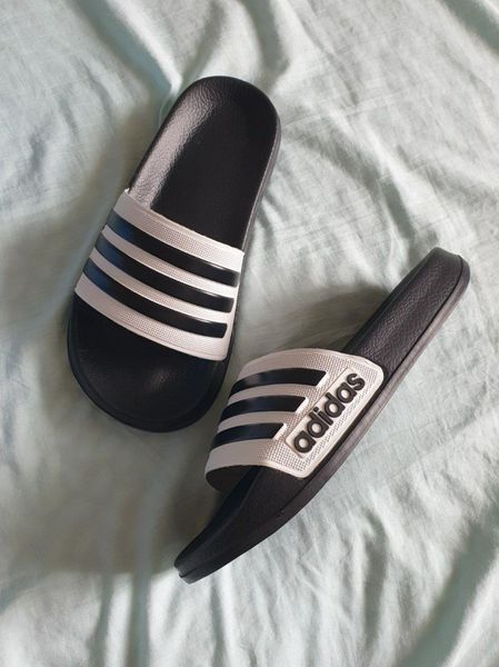 Чорні капці Адідас Аділет унісекс Adidas Adilette Black White 36 ALL04471W фото