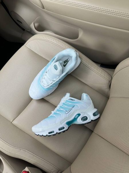 Жіночі білі кросівки Nike Air Max TN Plus White Blue х Ейр Макс ТН 39 ALL12809 фото