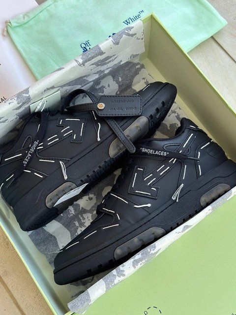 Чоловічі чорні кросівки OFF WHITE Out of Office Black х Офф Вайт 41 ALL22167 фото