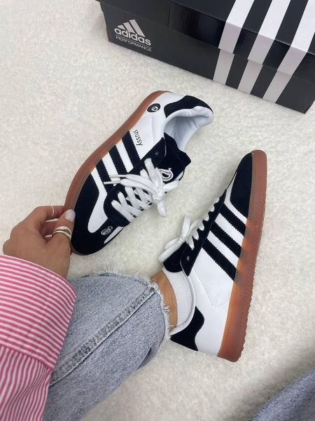 Чорно-білі кросівки Adidas Samba Stussy White Black x Адідас Самба 36 ALL17484 фото