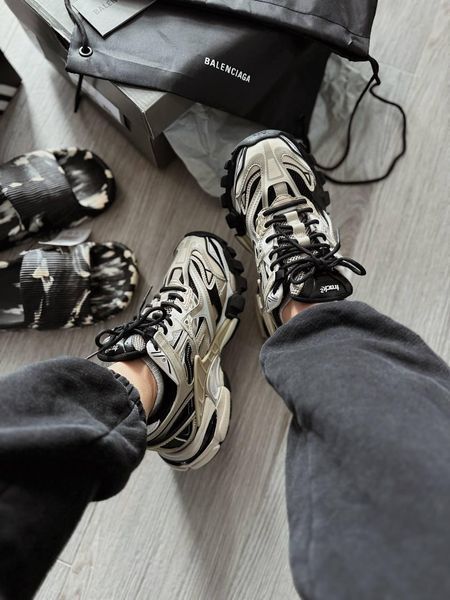 Сірі кросівки Balenciaga Track 2 Beige Black x Баленсіага Трек 36 ALL15926 фото
