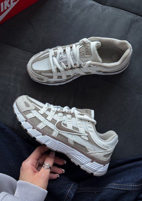 Білі кросівки унісекс Nike P-6000 White Brown х Найк 36 ALL24378 фото
