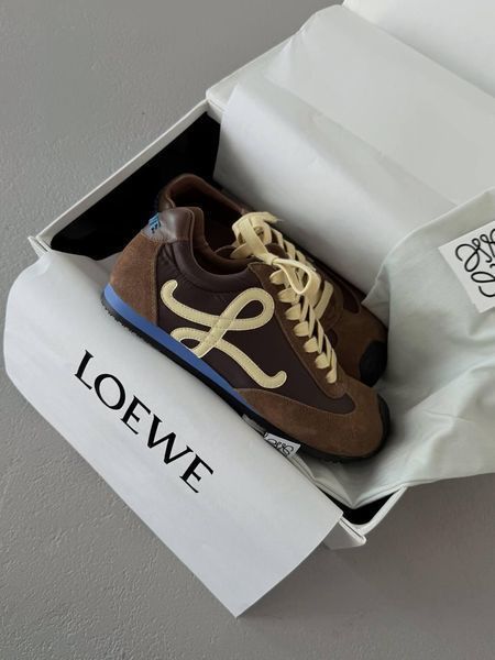 Коричневі кросівки унісекс Loewe Ballet Runner Brown Yellow х Лойве 36 ALL21022 фото