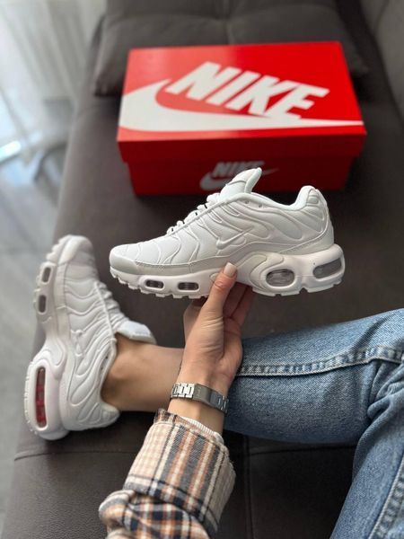 Білі кросівки унісекс Nike Air Max TN Plus White х Ейр Макс ТН 36 ALL19559 фото