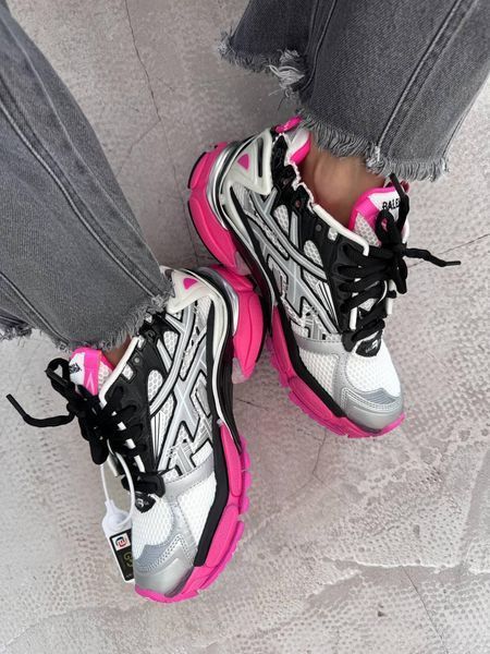 Білі кросівки Balenciaga Runner Trainer White Grey Pink x Баленсіага Раннер 38 ALL15801 фото