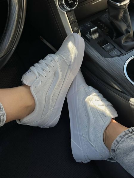 Жіночі білі кеди Vans KNU Skool Total White х Ванс 36 ALL20930 фото
