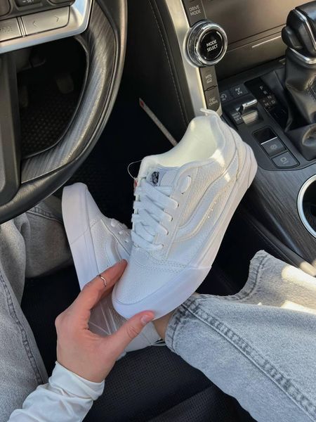 Жіночі білі кеди Vans KNU Skool Total White х Ванс 36 ALL20930 фото