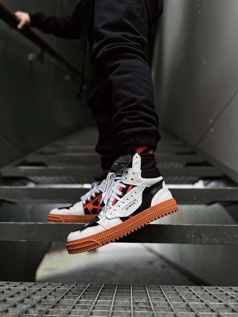 Білі кросівки унісекс OFF WHITE 3.0 Off Court Calf Leather Black White Gum х Офф Вайт 36 ALL15980 фото
