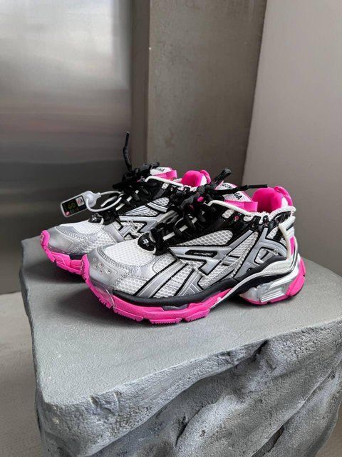 Білі кросівки Balenciaga Runner Trainer White Grey Pink x Баленсіага Раннер 38 ALL15801 фото