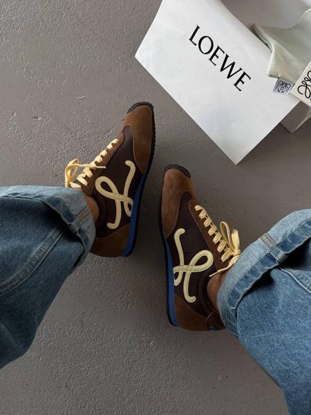 Коричневі кросівки унісекс Loewe Ballet Runner Brown Yellow х Лойве 37 ALL21022 фото