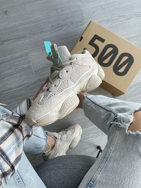 Бежеві кросівки Адідас Ізі Буст 500 унісекс Adidas Yeezy Boost 500 Blush 36 ALL15905 фото