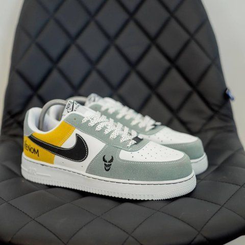 Чоловічі кросівки Nike Air Force 1 Low Venom White Mint Yellow Black х Найк Ейр Форс 40 ALL14916 фото