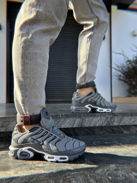 Сірі кросівки унісекс Nike Air Max TN Plus Grey White х Ейр Макс ТН 36 ALL17573 фото