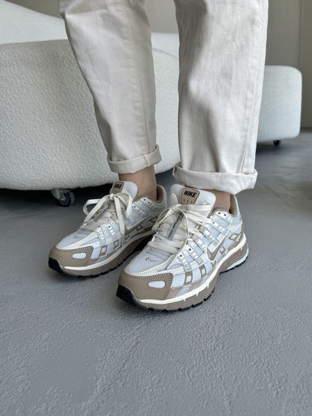 Бежеві кросівки унісекс Nike P-6000 Beige White х Найк 36 ALL14847 фото