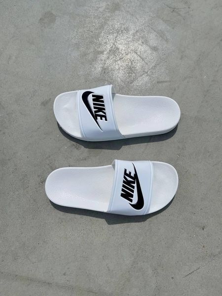 Білі шльопанці Найк жіночі Nike Slippers White 36 ALL04392W фото