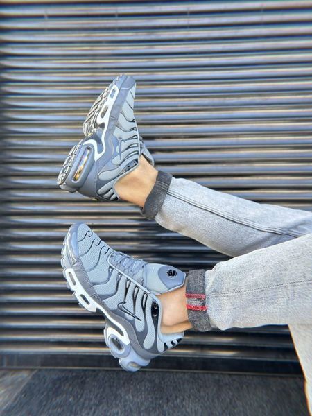 Сірі кросівки унісекс Nike Air Max TN Plus Grey White х Ейр Макс ТН 36 ALL17573 фото