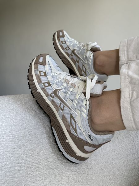 Бежеві кросівки унісекс Nike P-6000 Beige White х Найк 36 ALL14847 фото