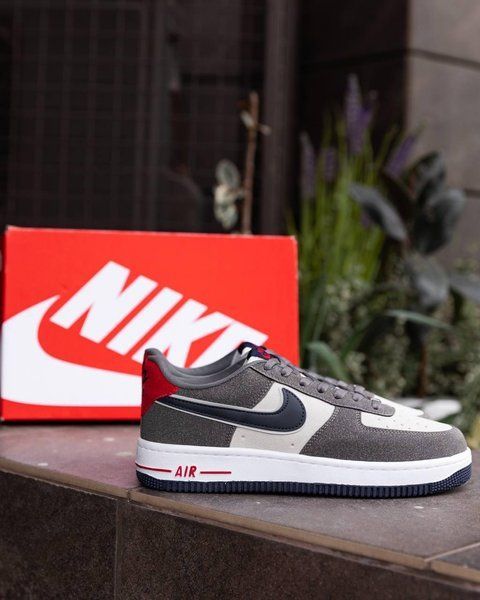 Чоловічі сірі кросівки Nike Air Force 1 Low Grey Beige х Найк Ейр Форс 40 ALL12926 фото