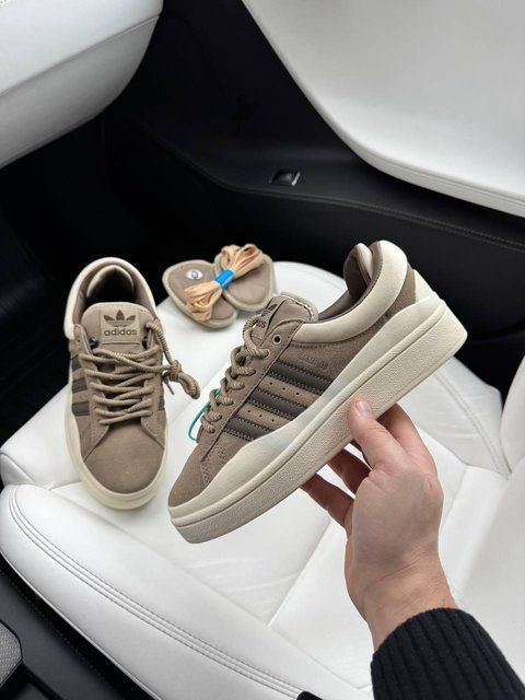 Жіночі бежеві кросівки Adidas Campus Bad Bunny Brown Beige x Адідас Кампус 36 ALL18301 фото