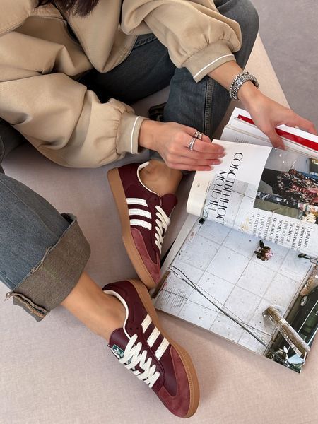 Бордові жіночі кросівки Adidas Samba OG Fox Bordo x Самба 37 ALL23526 фото