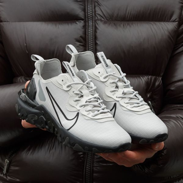 Сірі чоловічі кросівки Nike React Vision Light Grey х Найк 40 ALL23825 фото