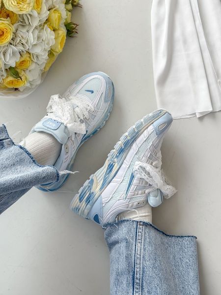 Жіночі білі кросівки Nike P-6000 Rideliner Blue х Найк 36 ALL23563 фото