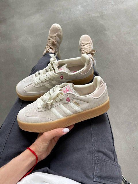 Жіночі бежеві кросівки Adidas Samba Rose Valentine's Day Beige x Самба 36 ALL14843 фото