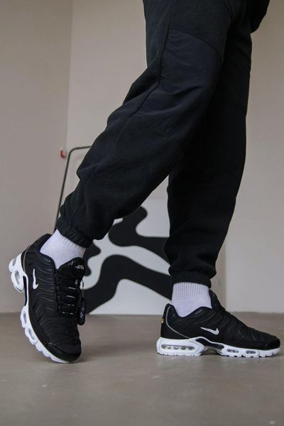 Чоловічі чорні кросівки Nike Air Max TN Plus Black White х Ейр Макс ТН 41 ALL19815 фото