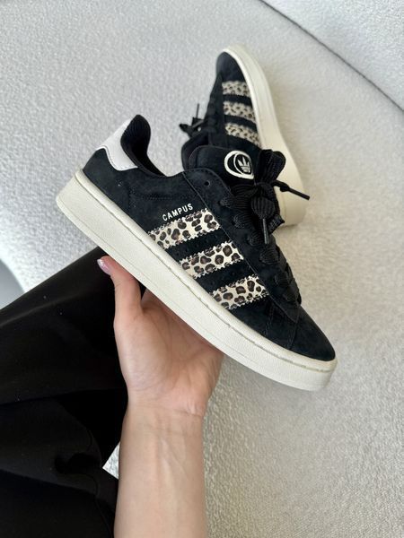 Жіночі чорні кросівки Adidas Campus 00s Black Leopard x Адідас Кампус 38 ALL14117 фото