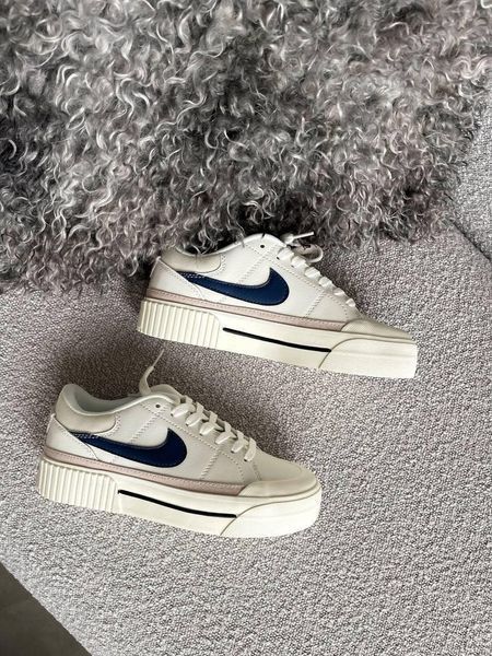 Білі кросівки унісекс Nike Court Legacy Lift White Blue х Корт 38 ALL15056 фото