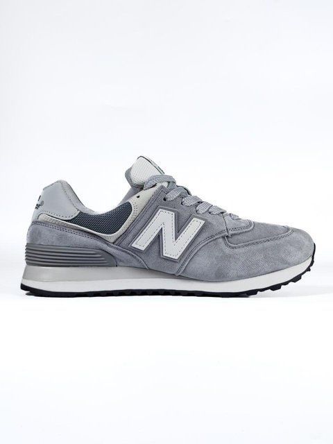 Жіночі сірі кросівки New Balance 574 Grey White х Нью Беланс 37 ALL18729 фото