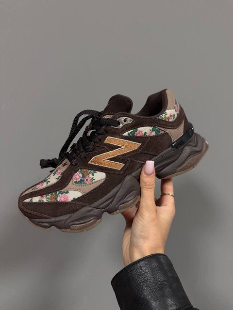 Жіночі коричневі кросівки New Balance 9060 Atmos Pink х Нью Беланс 36 ALL24002 фото