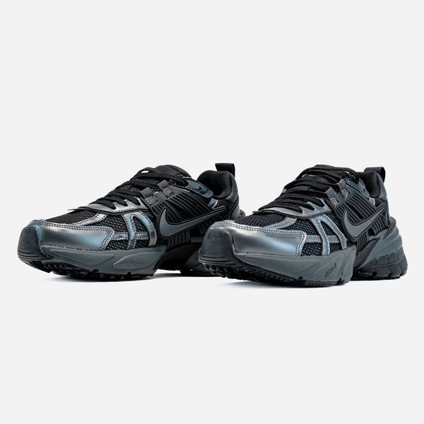 Чорні кросівки унісекс Nike V2K Run Black Dark Smoke Grey х Ейр Макс 36 ALL19059 фото