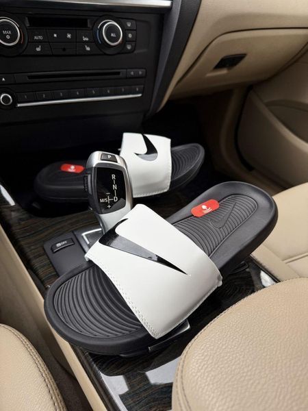 Білі шльопанці, тапочки Nike Slippers White Black х Найк 40 ALL20899 фото