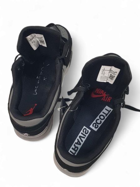 Чоловічі сірі кросівки Nike Air Jordan Cut The Check Travis Scott Grey Black х Джордан 41 ALL14668 фото