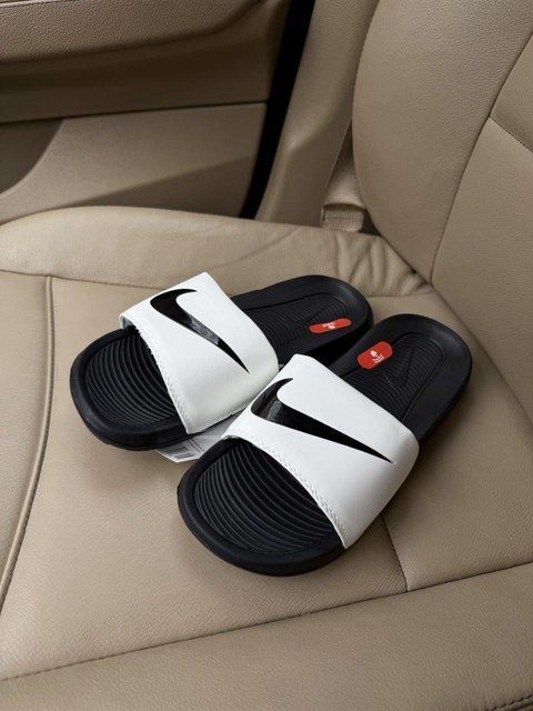 Білі шльопанці, тапочки Nike Slippers White Black х Найк 40 ALL20899 фото