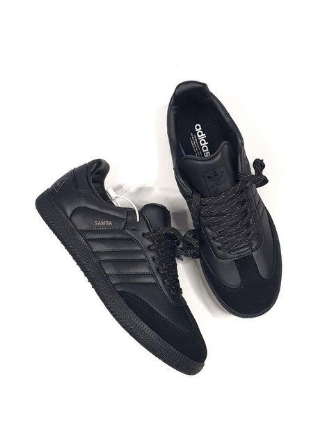 Чорні кросівки Adidas Samba Human Race &laquo;Core Black&raquo; Pharrell Williams x Адідас Самба 36 ALL13379 фото
