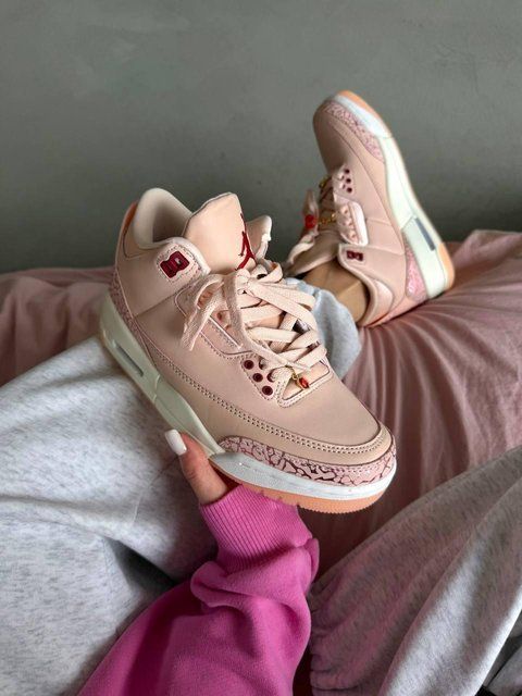 Жіночі рожеві кросівки Jordan 3 Treat Yourself Pink х Джордан 36 ALL24137 фото