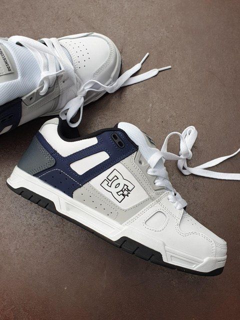 Чоловічі білі кросівки DC Stag White Blue Grey х Дісі 43 ALL18032 фото