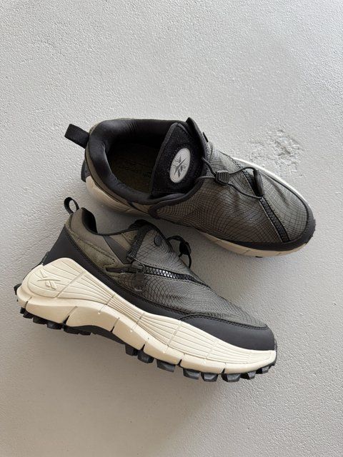 Чоловічі сірі кросівки Reebok Zig Kinetica 2.5 Edge Spyder Khaki Beige Termo х Рибок 42 ALL21799 фото
