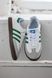 Білі кросівки Adidas Samba White Green x Адідас Самба 37 ALL11422 фото 4
