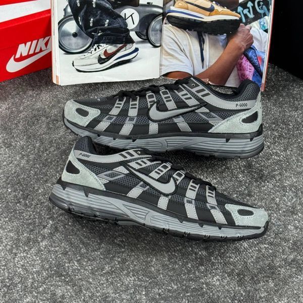 Чоловічі сірі кросівки Nike P-6000 Grey Black х Найк 41 ALL24617 фото