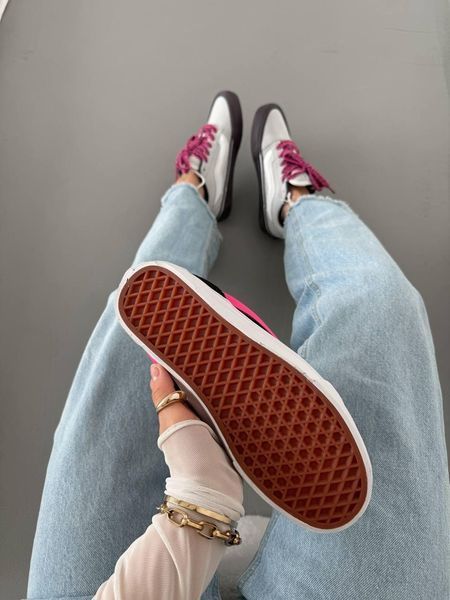 Чорні кеди Vans KNU Black Pink White х Ванс 36 ALL16543 фото