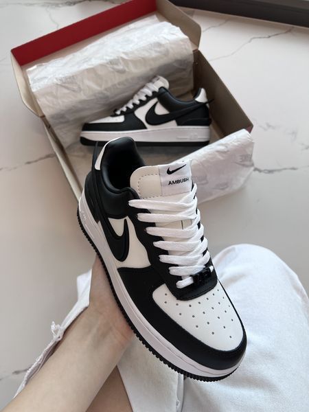 Чорно-білі кросівки унісекс Nike Air Force 1 Low Ambush Black White х Найк Ейр Форс 36 ALL13941 фото