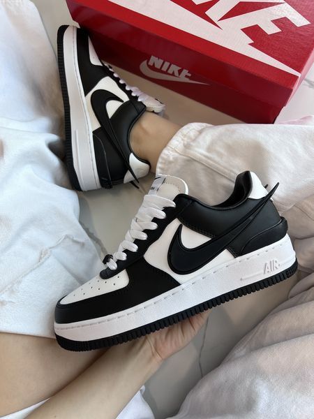 Чорно-білі кросівки унісекс Nike Air Force 1 Low Ambush Black White х Найк Ейр Форс 36 ALL13941 фото