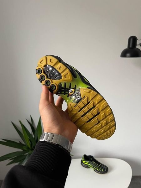Чоловічі чорні кросівки Nike Air Max TN Plus Black Green х Ейр Макс ТН 43 ALL19529 фото