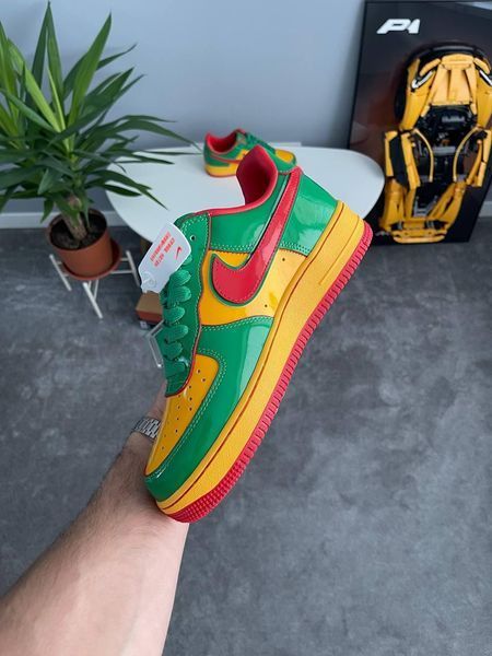 Чоловічі жовто-зелені кросівки Nike Air Force 1 Low Lil Yachty Concrete Boys-Lucky Green х Найк Ейр Форс 41 ALL22080 фото