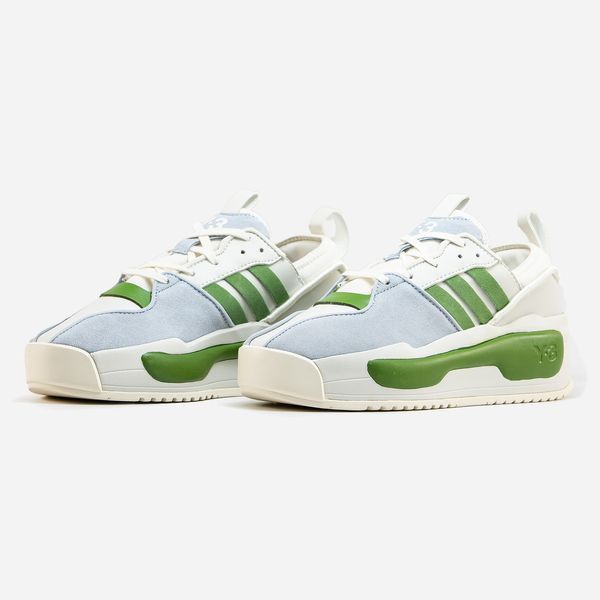Білі кросівки унісекс Adidas Y-3 Rivalry White Green Blue х Адідас 36 ALL17283 фото