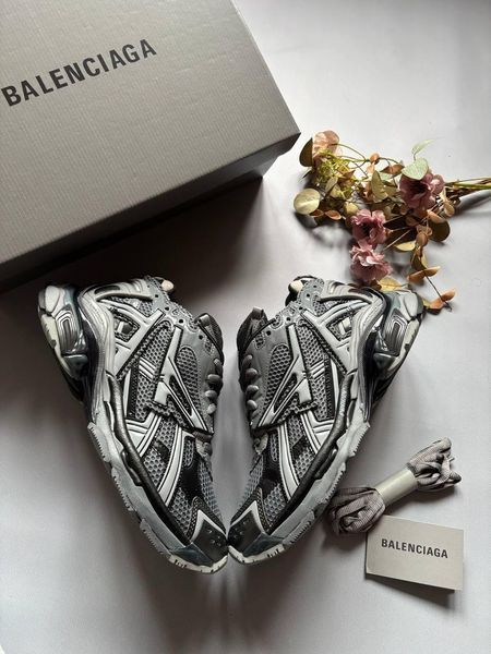 Сірі чоловічі кросівки Balenciaga Runner Grey Black x Баленсіага 40 ALL24293 фото