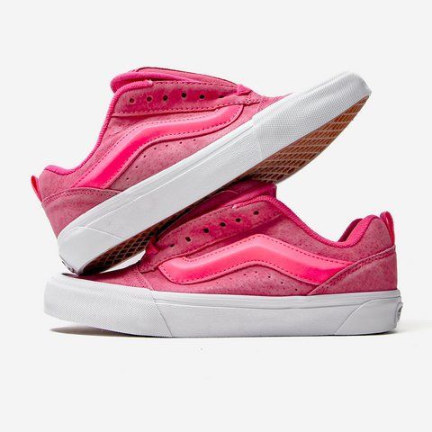 Рожеві кеди Vans KNU Skool Pink White Platform х Ванс 38 ALL13232 фото